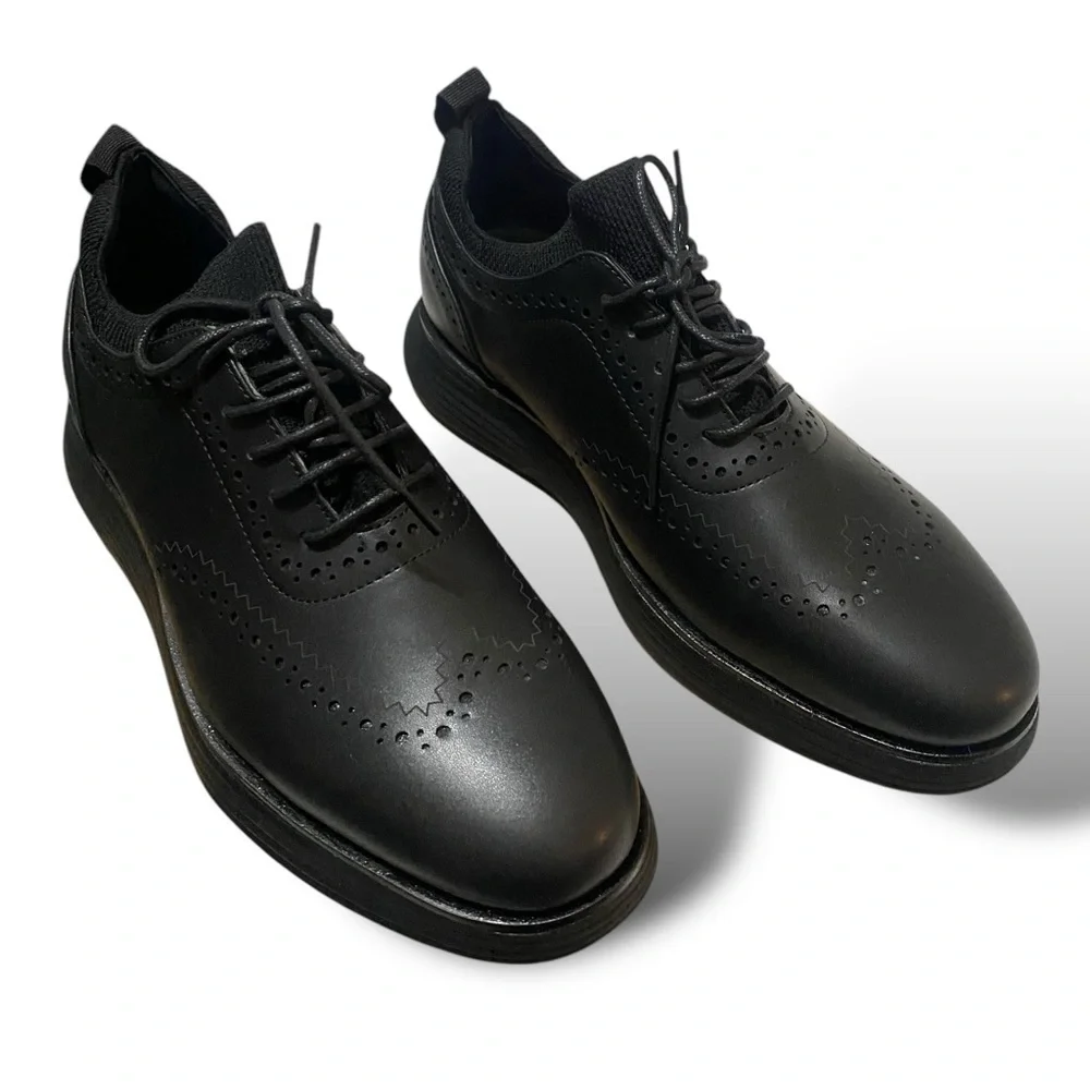 Bruno Marc Maxflex Wingtip Brogue Oxford Casual Shoes Mens 8.5 Business Casual